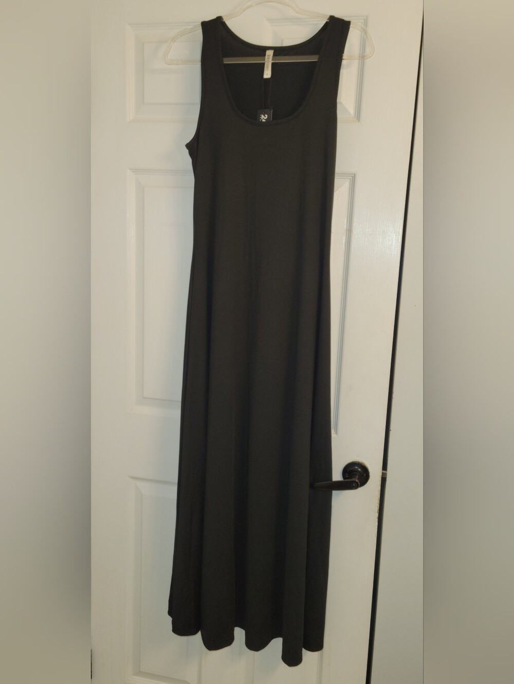 Classic Black Sleeveless Maxi Dress